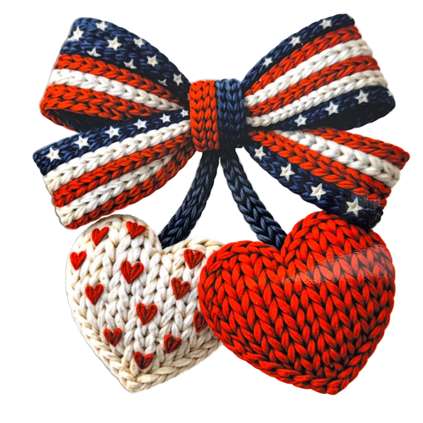 4th of July Heart Cherry Decal