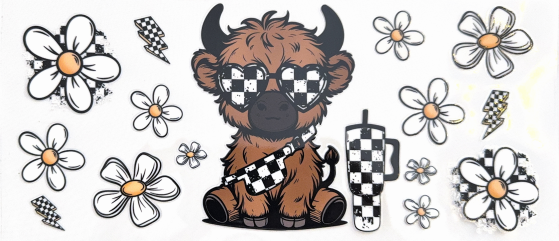 Checkered Highland Cow Collection
