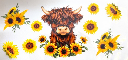 Sunflower Highland Cow Collection