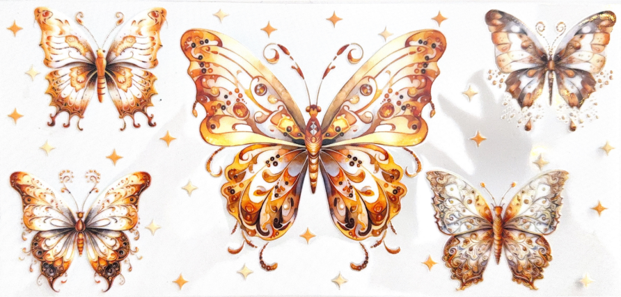 Golden Butterfly Elegance