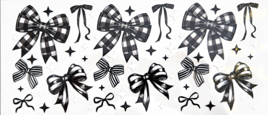 Black & White Gingham Bow Collection
