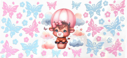 Hot Air Balloon Highland Cow Collection