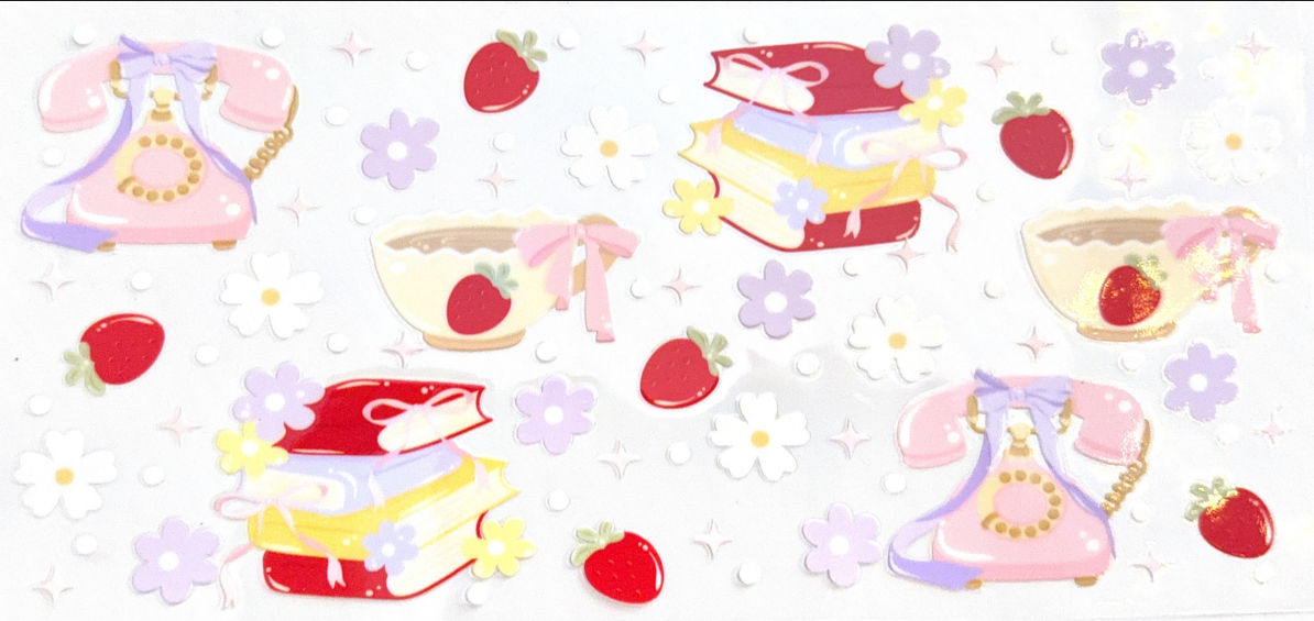 Cozy Strawberry Book Club