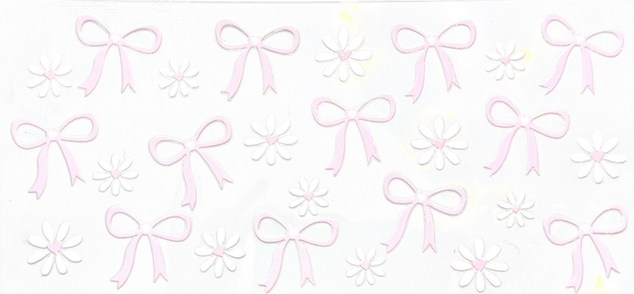 Minimalist Pink Bows & Daisies Collection