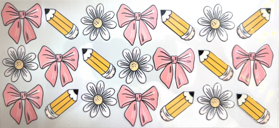 Teacher Bows, Pencils & Daisies Collection