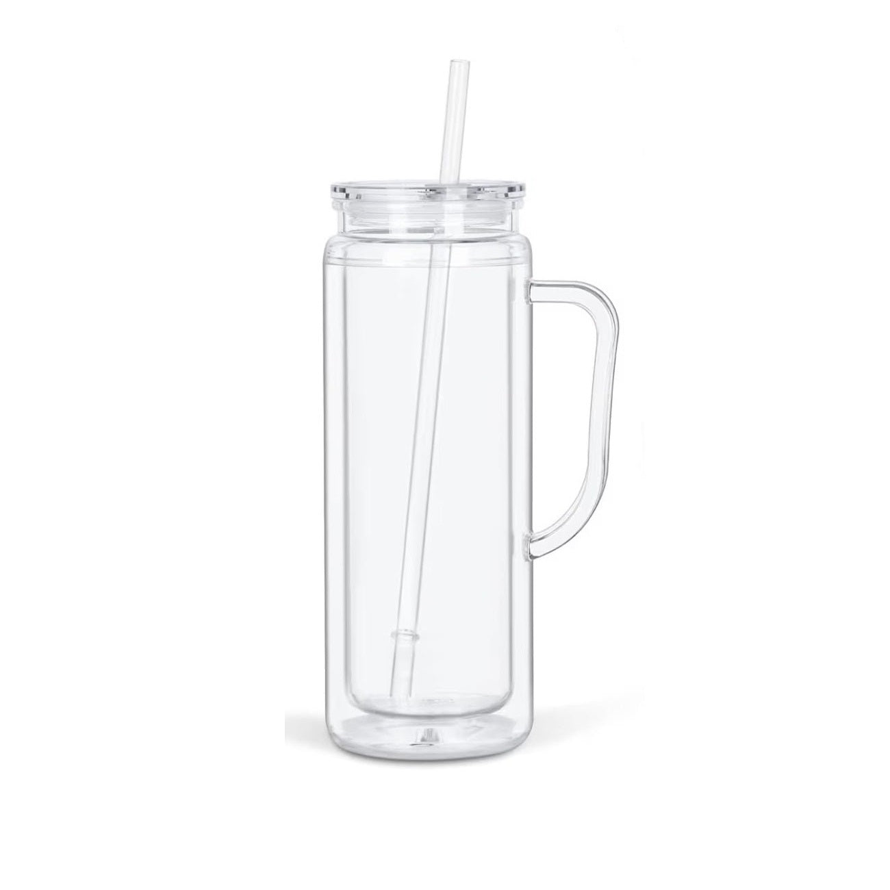 20oz Snow Globe Mason Jar Tumbler w/ Handle