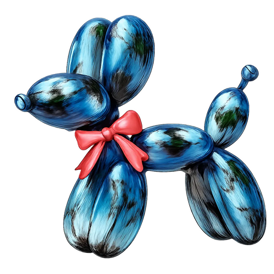 Tropical Balloon Dog Decal