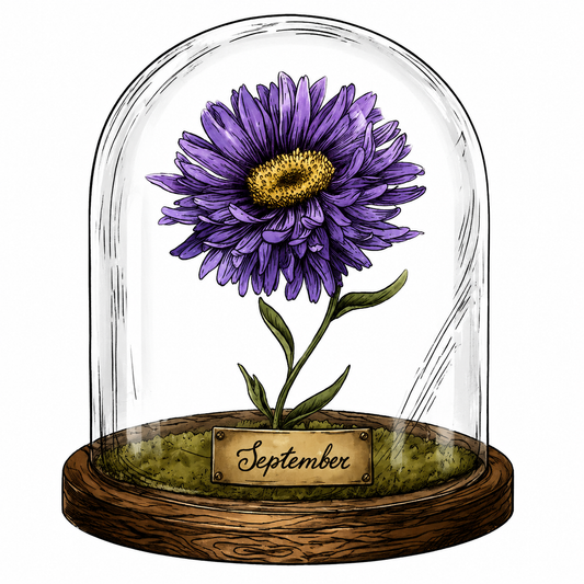 September Birth Flower Decal