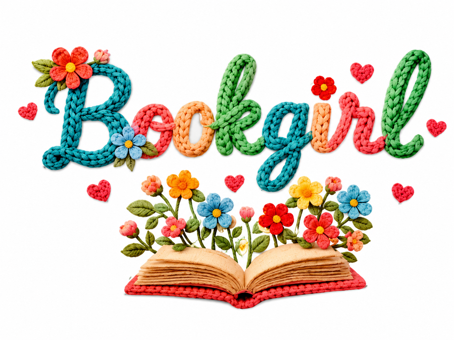 Bookgirl Floral Decal