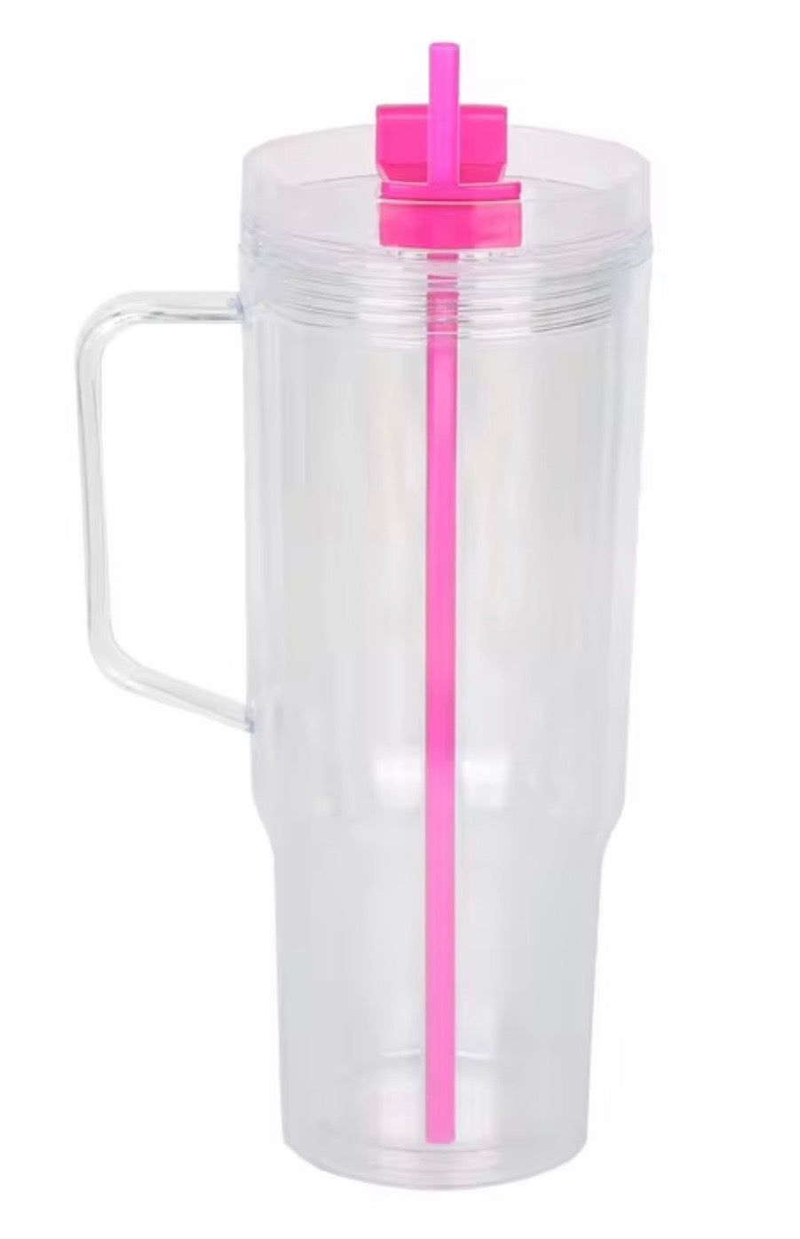 40 oz Snow Globe Cup w/ Color Lids & Straw