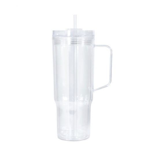 40oz Acrylic Snow Globe Cup-Clear