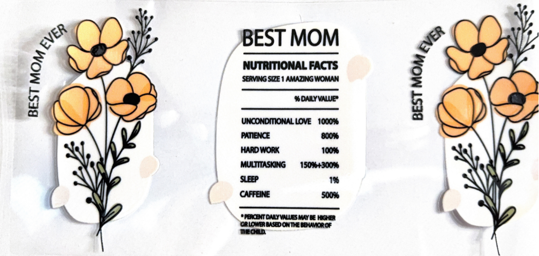 Best Mom Nutritional Facts Illustration
