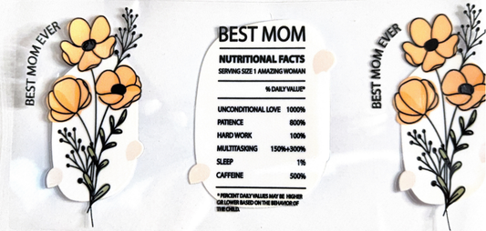 Best Mom Nutritional Facts Illustration