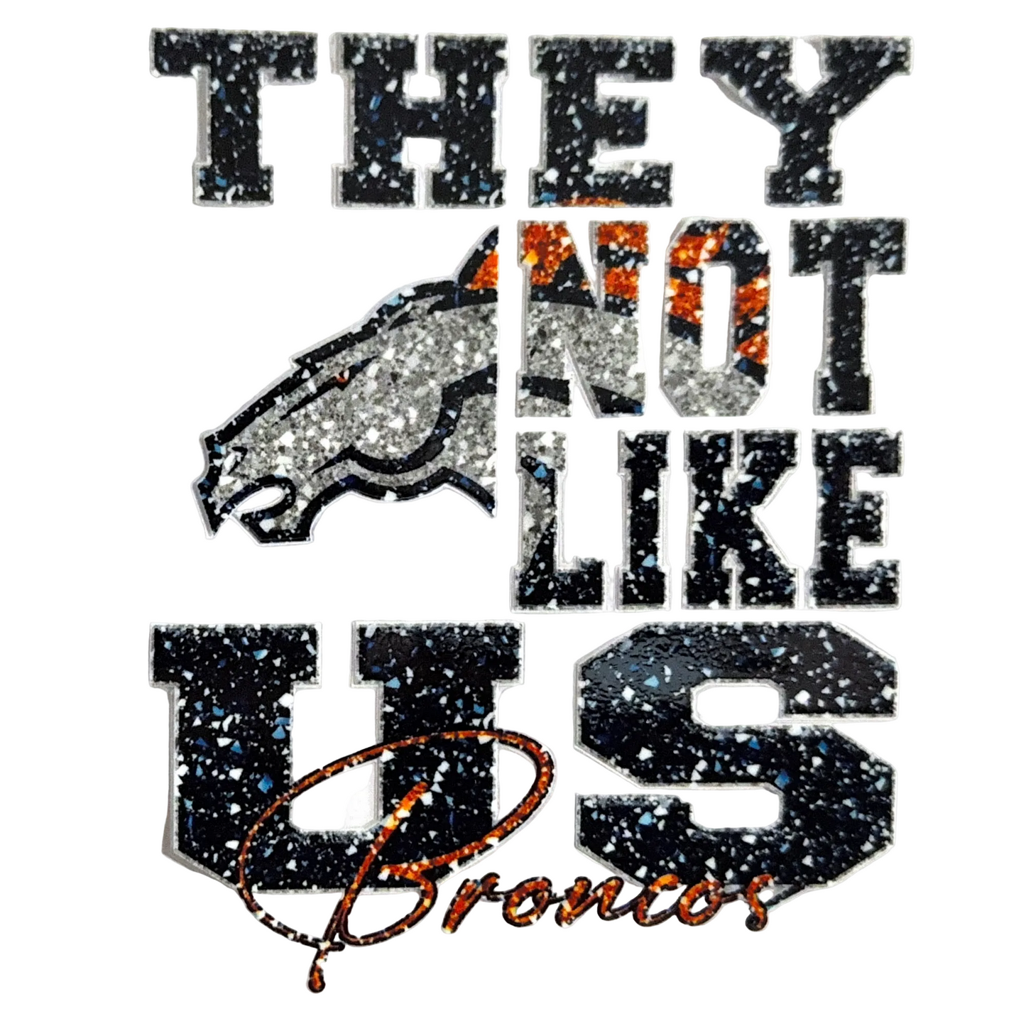Broncos Football Decal