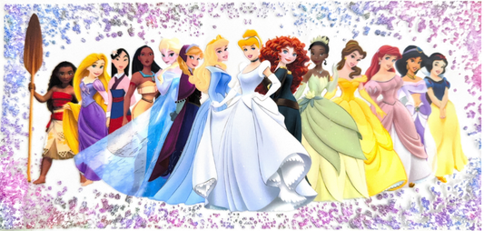 Disney Princess Glitter Wrap Stickers