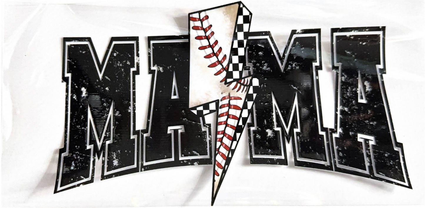 Mama Baseball Lightning Wrap