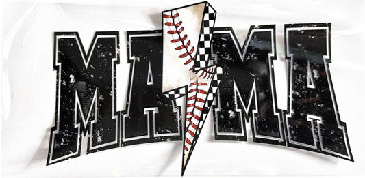 Mama Baseball Lightning Wrap
