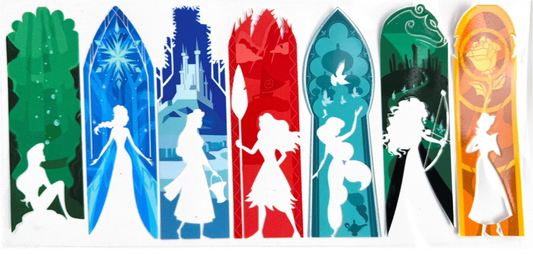 Disney Princess Silhouette Sticker Set