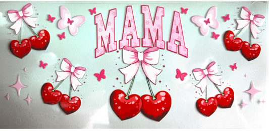 Cherry Heart Mama Decorative Wrap