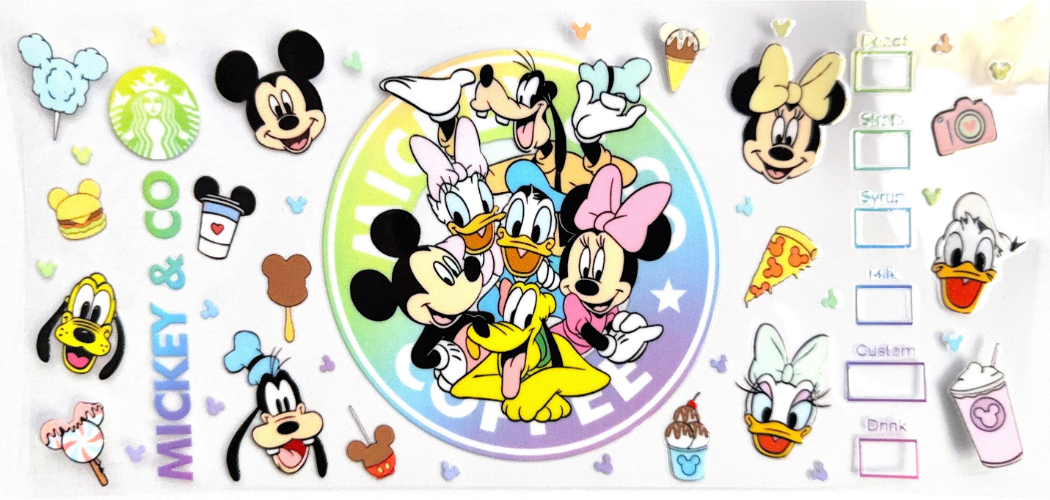 Mickey & Friends Rainbow Snack Wraps Set