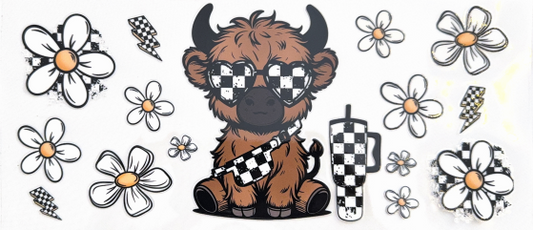 Checkered Highland Cow Collection