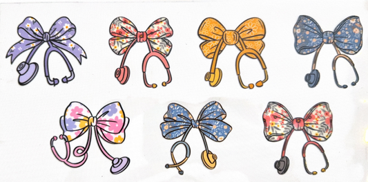 Floral Stethoscope Bow Collection