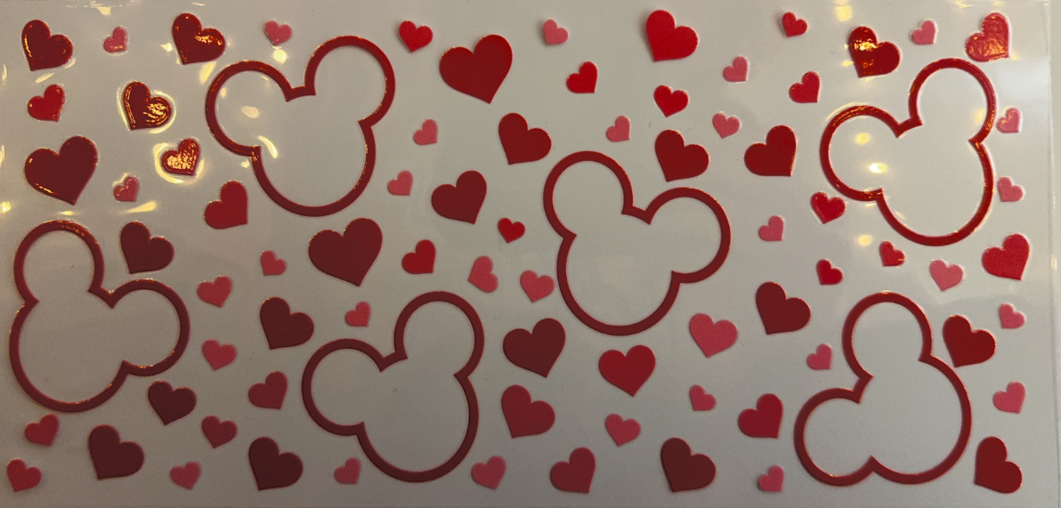 Mickey Hearts Love Pattern