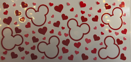 Mickey Hearts Love Pattern