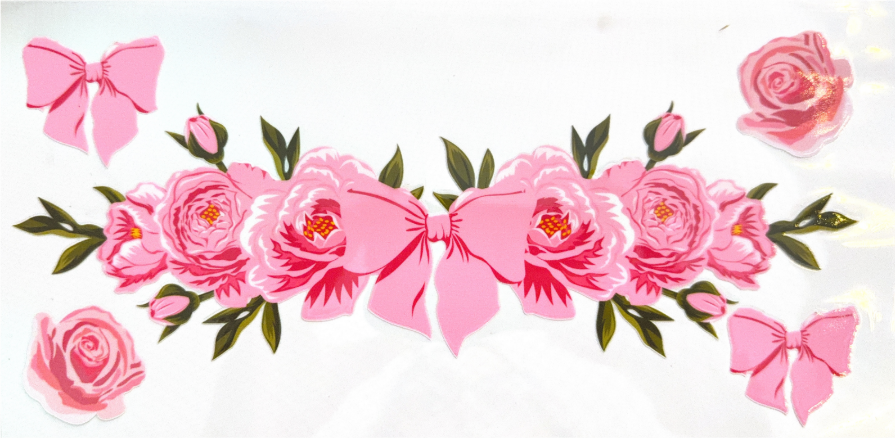 Pink Rose Bow Blossom
