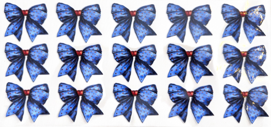 Blue Polka Dot Bow Collection