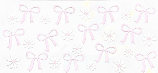 Minimalist Pink Bows & Daisies Collection