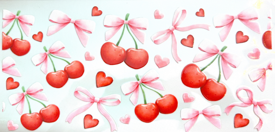 Sweet Cherry Bows & Hearts Collection