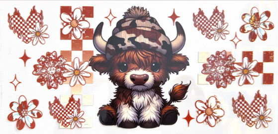 Camo Beanie Highland Cow Collection