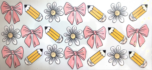 Teacher Bows, Pencils & Daisies Collection